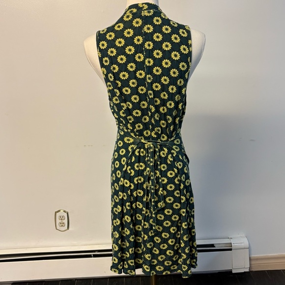 Topshop Green and Yellow Floral Midi Dress - Picture 2 of 4